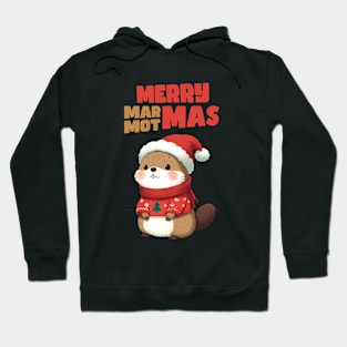 Merry Marmotmas Christmas Marmot Hoodie